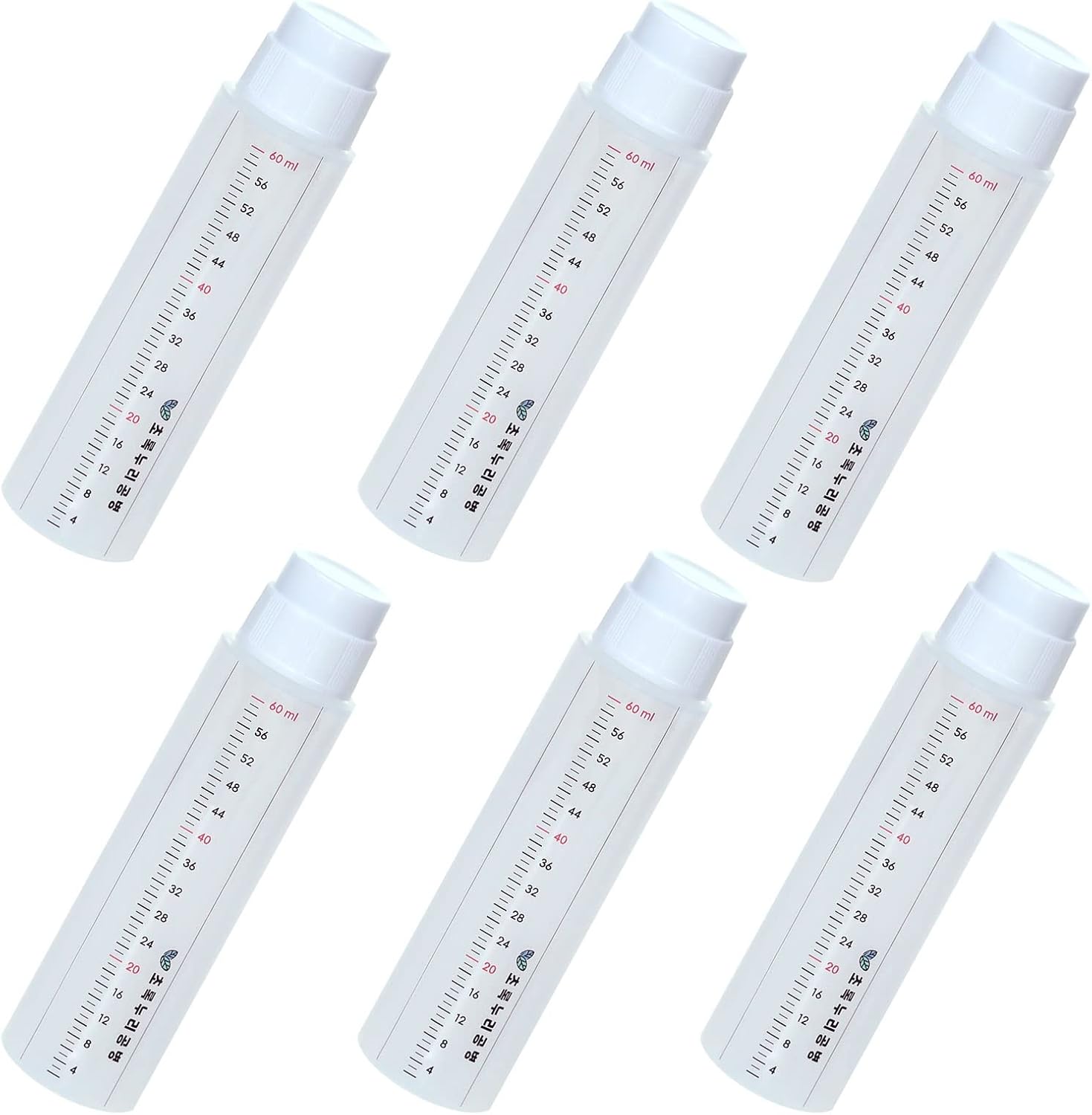 KBOTTLE Sponge Head Applicator Bottle Empty Plastic 6pcs