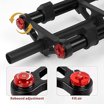 RUJIXU 20 inch Fat Tire Forks BMX Air Suspension Fork 20x4.0