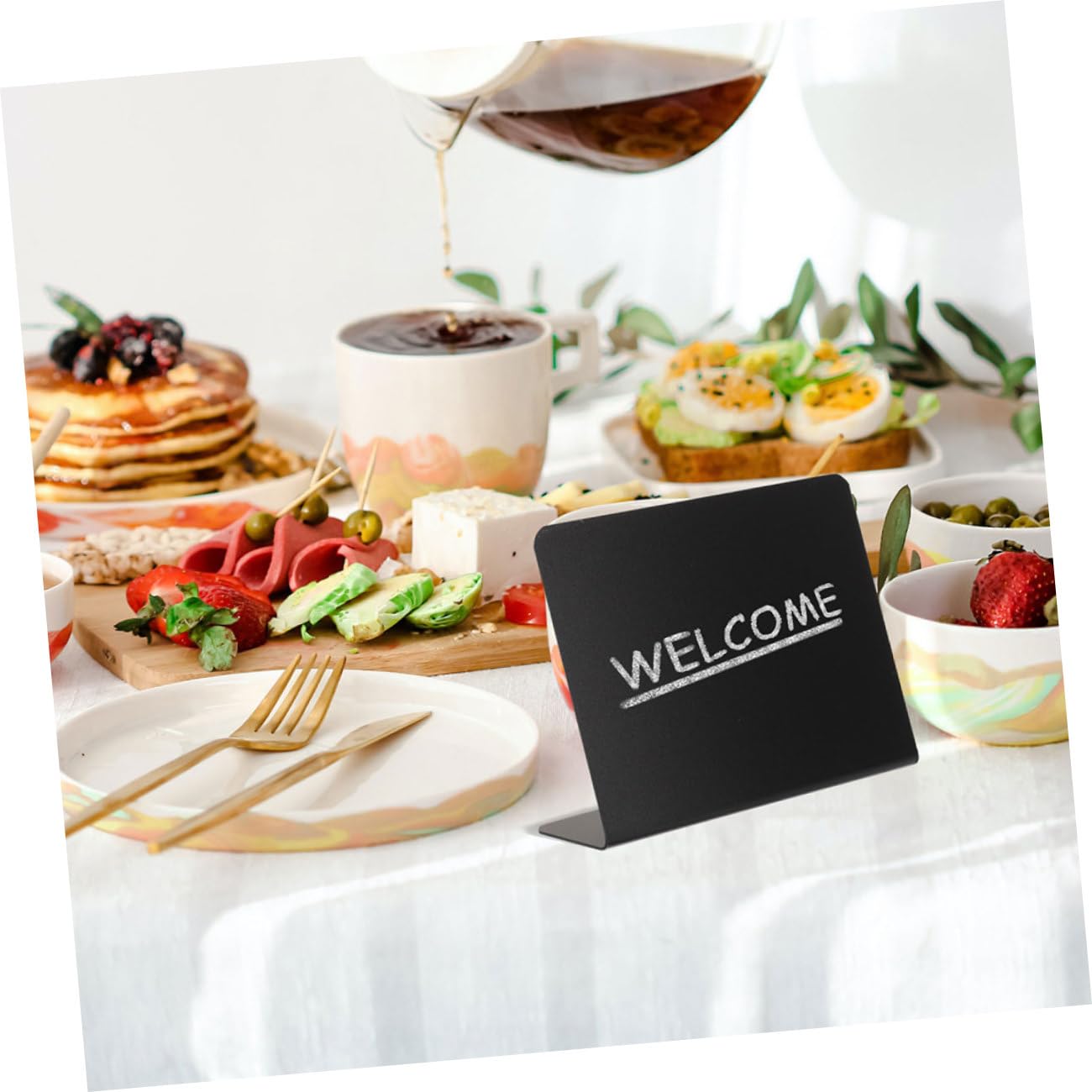 Tofficu 50stücke Mini Kreidetafeln Multifunktionale Schilder Für Preise Und Nachrichten Für Buffets Hochzeiten Und Büroorganisation