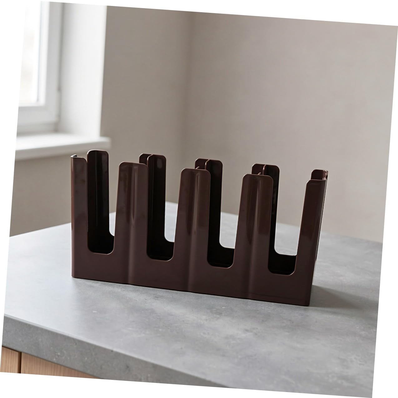 Sosoport Soporte para Tazas de Café de Mostrador con 4 Compartimentos