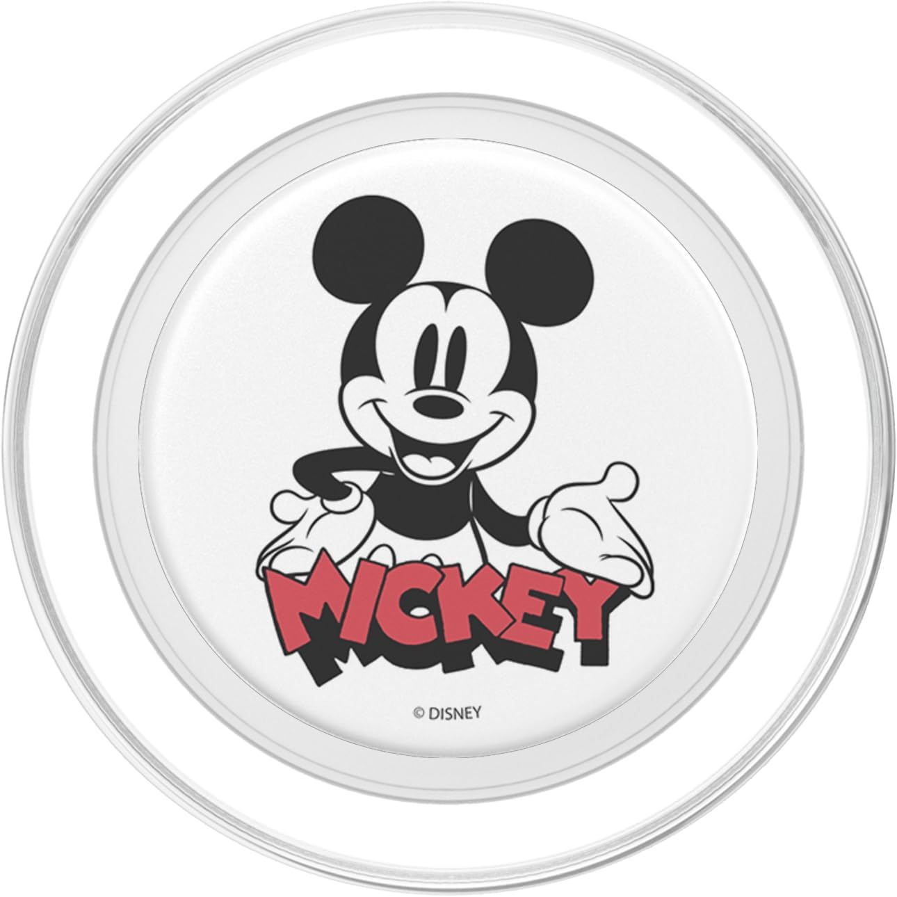 Disney Mickey And Friends Mickey Text Portrait PopSockets MagSafe PopGrip for iPhone
