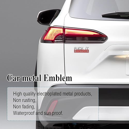 Miniatura 89 de Fuck IT Edition - Emblema para exteriores de automóvil, calcomanía 3D, emblema Fuck-IT Edition, calcomanía 3D para guardabarros, calcomanía de Azul