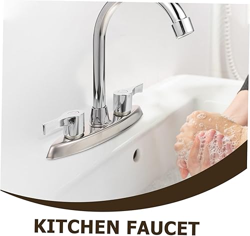 Miniatura 9 de Grifos de RV Grifo de agua de cocina para fregadero de cocina Grifo de bañera de lavandería Grifos de cocina para fregadero 3 agujeros caliente