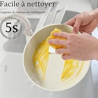 Générique Krémszínű Alumínium Edénykészlet - Serpenyő és Lábos Szett, 2,2 kg, Könnyű Konyhai Főzőedény Garnitúra 6