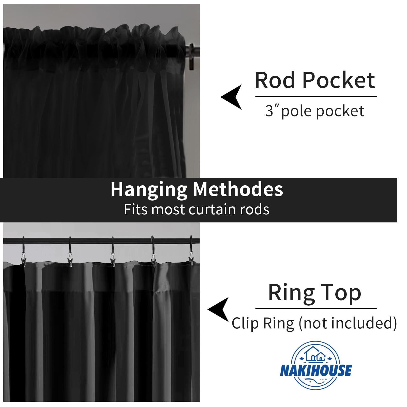 NAKIHOUSE Voile Curtain - Image 3