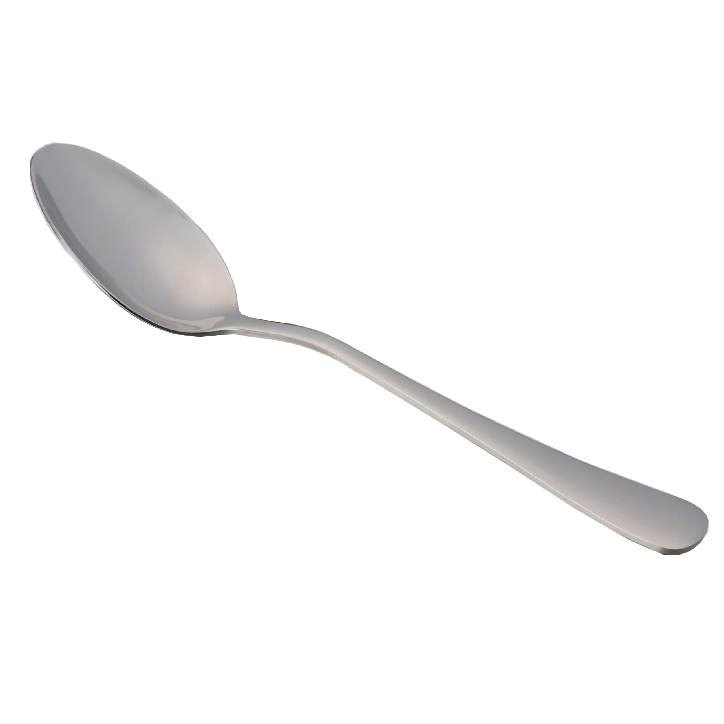 Set 4 Cucchiai Da Zuppa In Acciaio Inox 304, Testa Grande 4,6 Cm, Spessi E Resistenti, Color Argento, 18,3 Cm