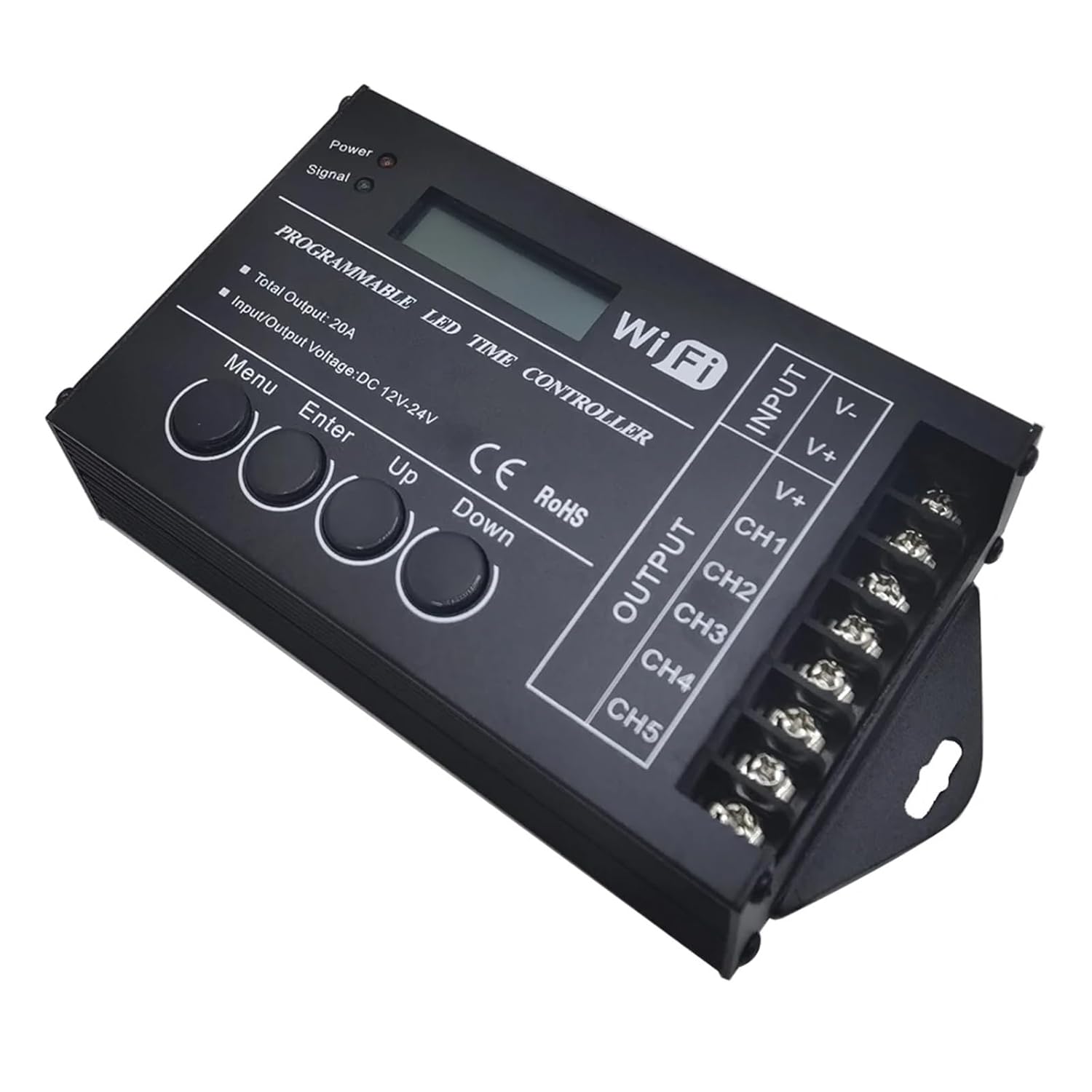 TC420 TC421 time programmable 5-Channel Output LED Light Strip Controller, widely Used in Aquariums, Fish Tanks, and Plant Growth(TC420 no-Box)