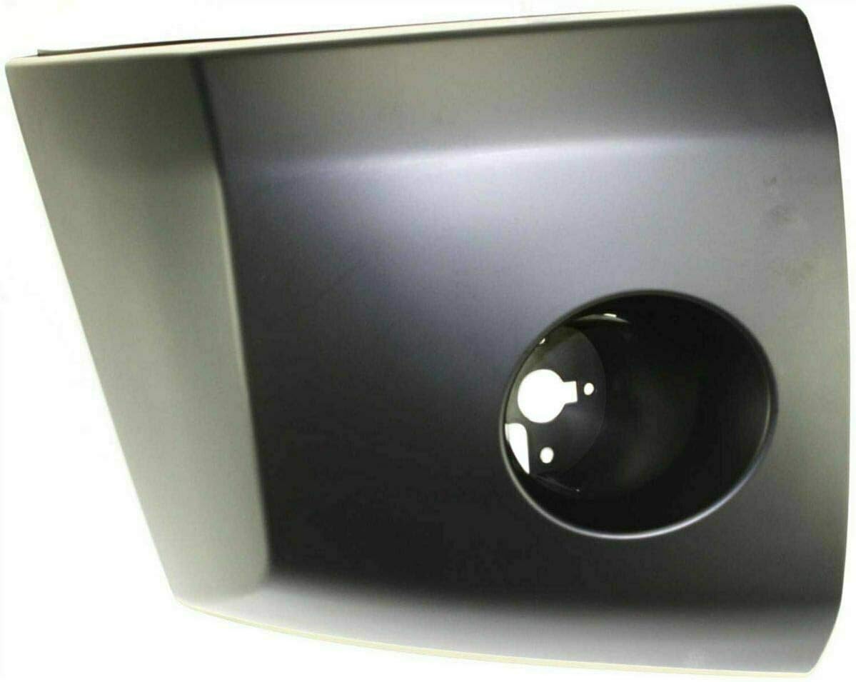 Front Bumper End Caps Primed with Fog Light Holes For 2004-2007 Nissan Armanda / 2004-2015 Nissan Titan Pickup Direct Replacement 620247S220 620257S220