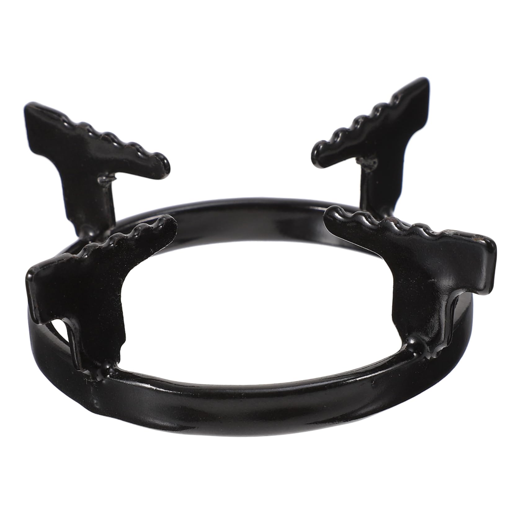 OKUMEYR 1Pc Pot Stand for Gas Stoves Pot Rack for Home Restaurant Use Kitchen Accessory for Coffee Makers Camping Stoves Black