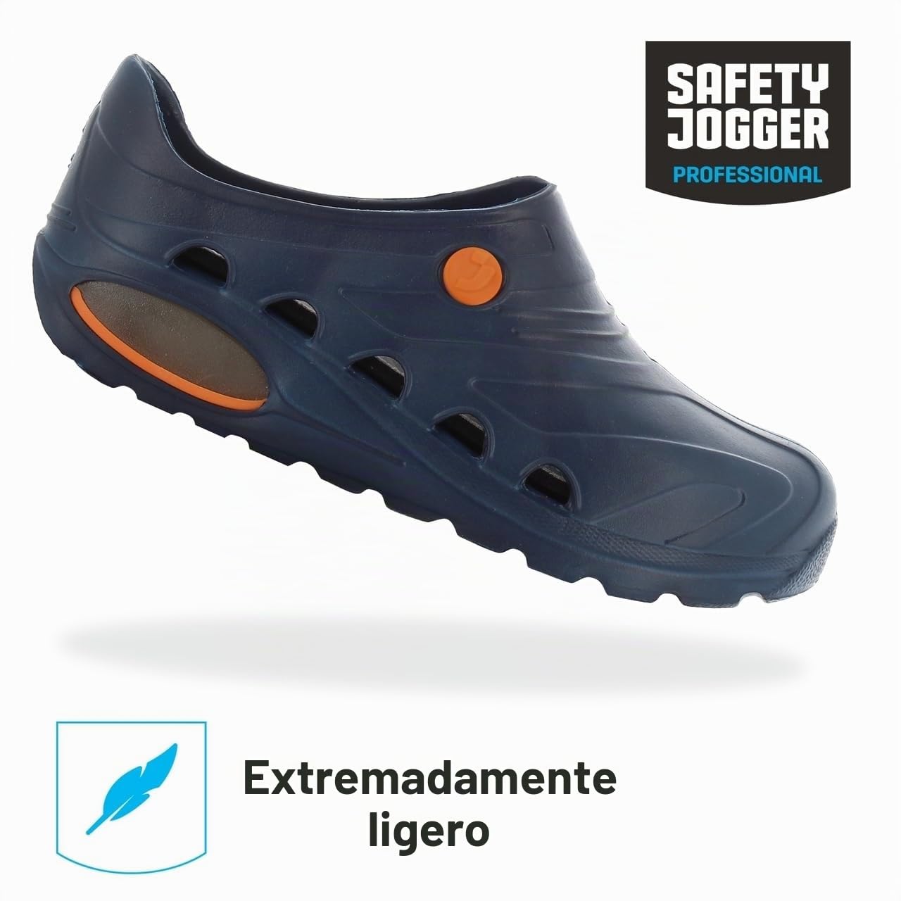 SAFETY JOGGER Los Zuecos Sanitarios Señoras y señores - OXYVA - Zuecos de Cuidado, Zapatos Profesionales Tipo Zueco EU 41/42, Azul