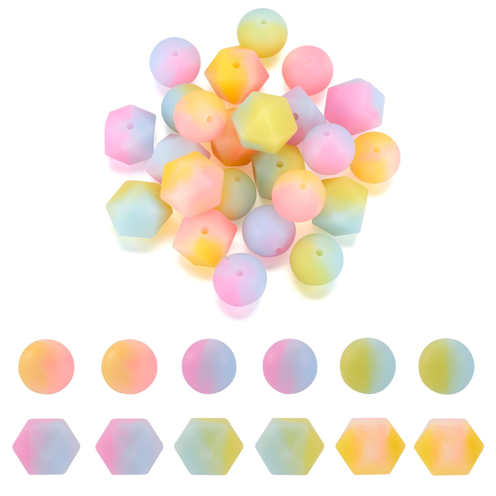 Perles focales en silicone dégradé pour créer des cadeaux uniques et faits main