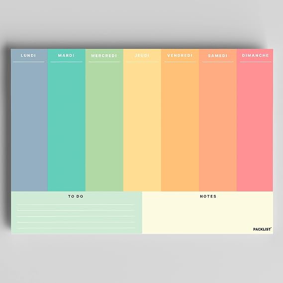 Planificateur Organisateur Hebdomadaire A4 Sans Date - Planification de Bureau - Weekly Planner - Agendas, Planificateurs et Calendriers de Design