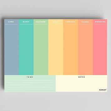 Planificateur Organisateur Hebdomadaire A4 Sans Date - Planification de Bureau - Weekly Planner - Agendas, Planificateurs et Calendriers de Design