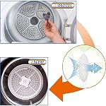 30 Pieces Clothes Dryer Exhaust Filter,Universal Portable Dryer Lint Filter Replacement for Panda//Sonya/