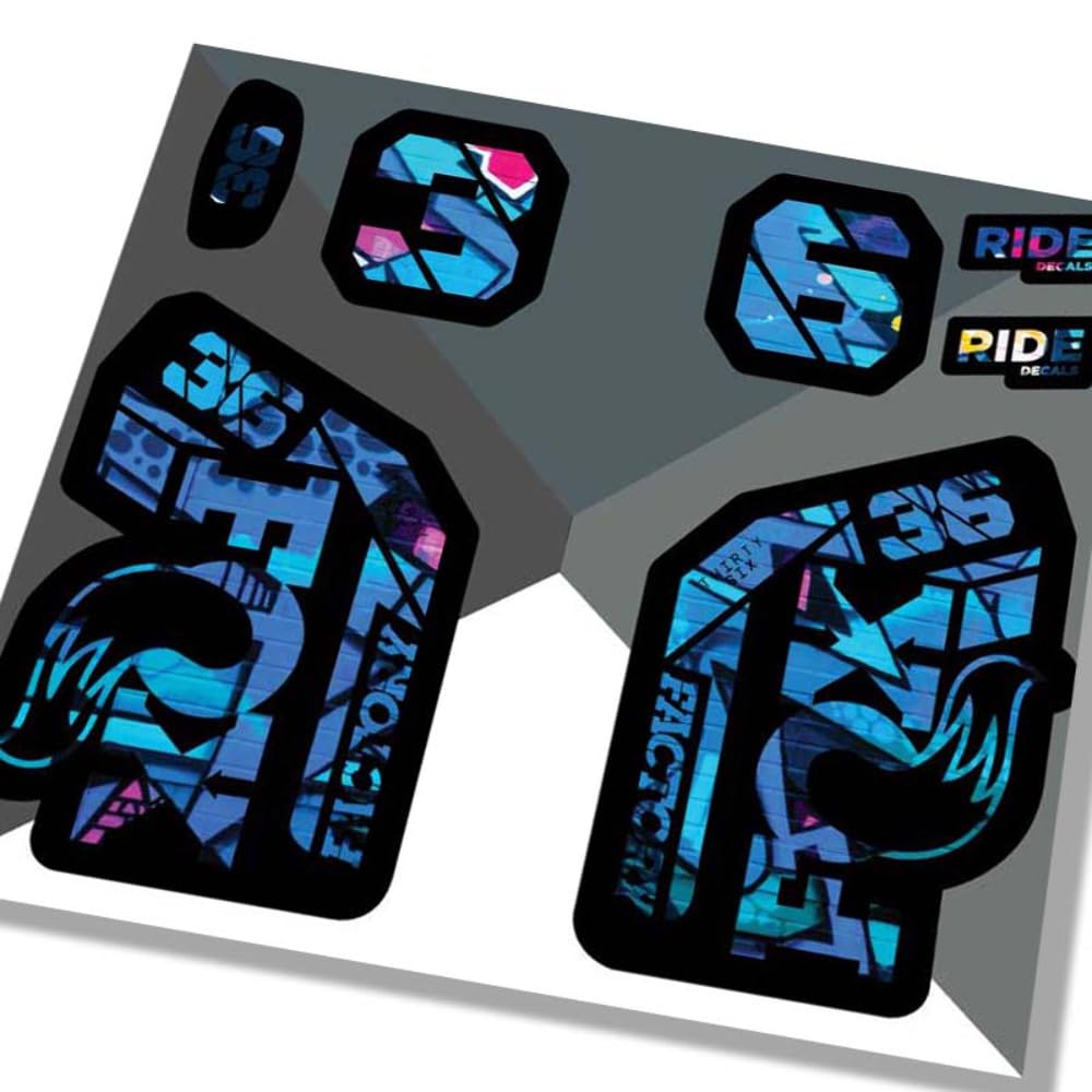 Ride Decals Fox 36 Factory 2021 Fork Decals - Graffiti - Licensed By Fox Matte