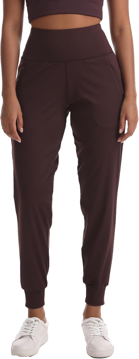 Women's Joggers with Pockets Lightweight - High Waisted Athletic Leggings Tapered Pants for Workout Yoga Running Gym - Image 2