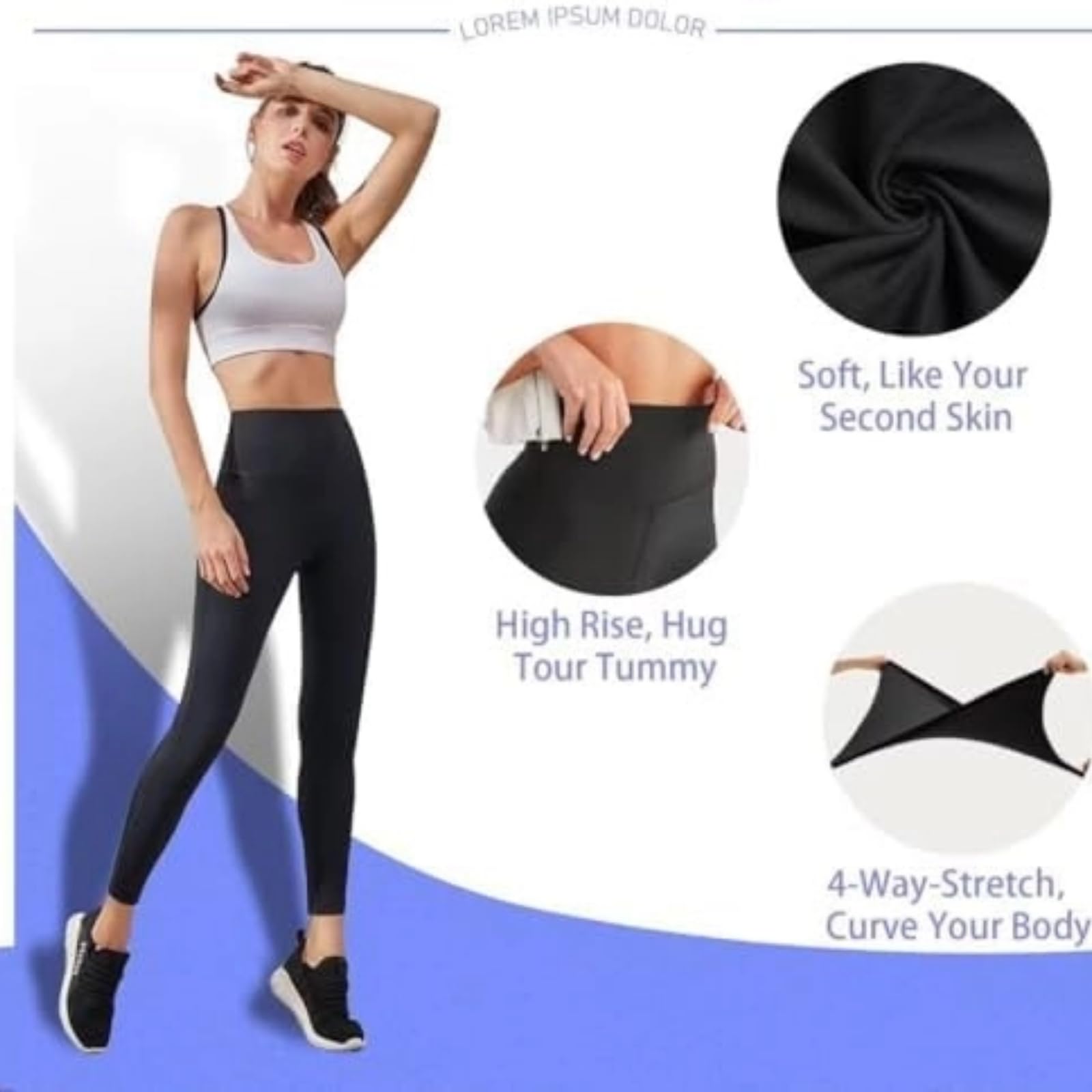 Legginsy z wysokim stanem, spodnie