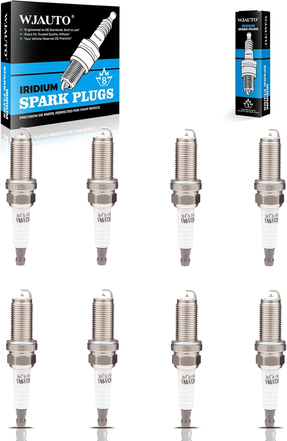 Iridium Spark Plugs 8 Pack, Pre-Gapped OEM Replacement for Lexus GX460 LS460 LS600h LX570;Toyota Land Cruiser Land Cruiser Sequoia Tundra V8 4.6L 5.0L 5.7L