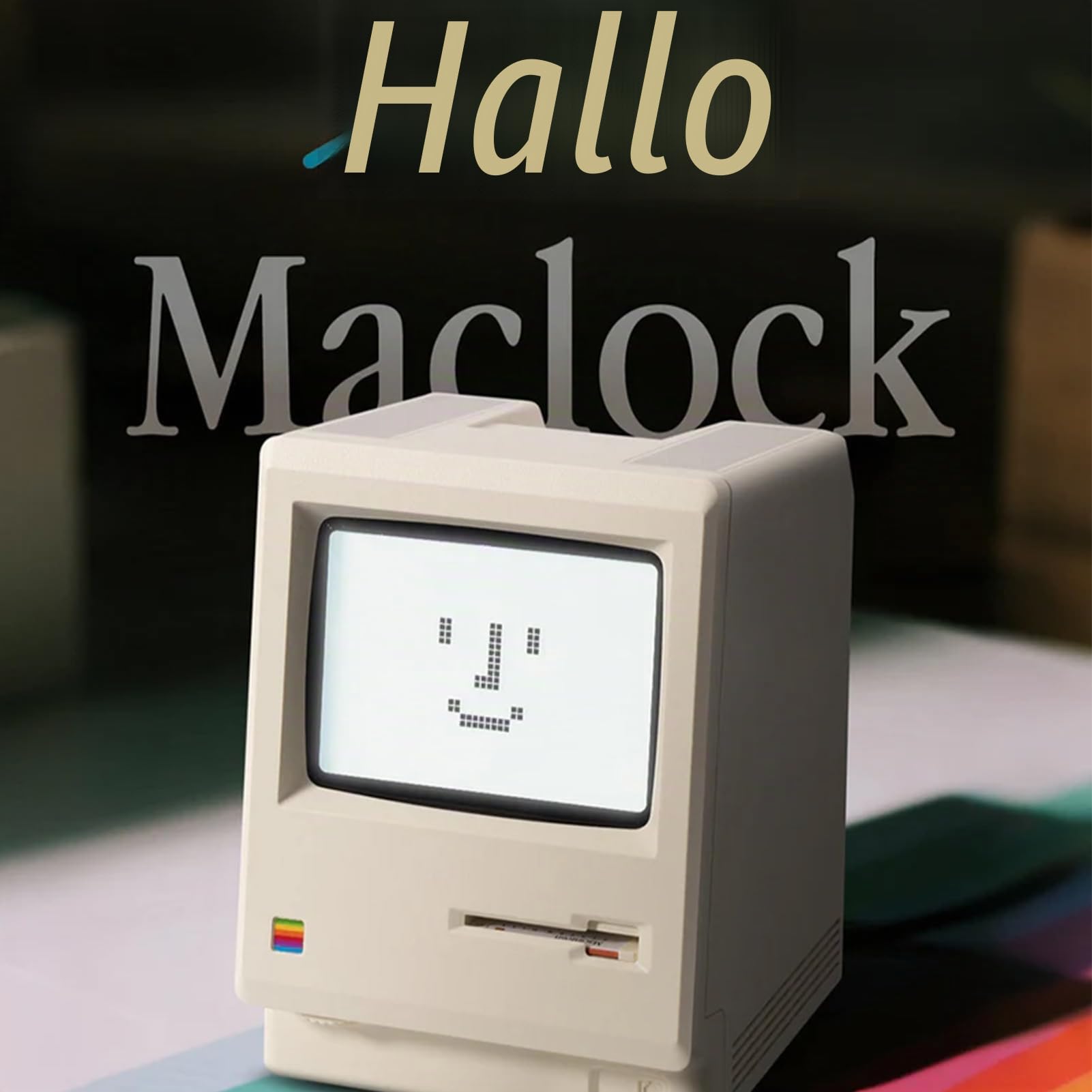 RayCue Maclock-Retro: Dieser Digitale USB-Wecker verbindet nahtlos Retro-Computer-Stil mit moderner Funktionalität