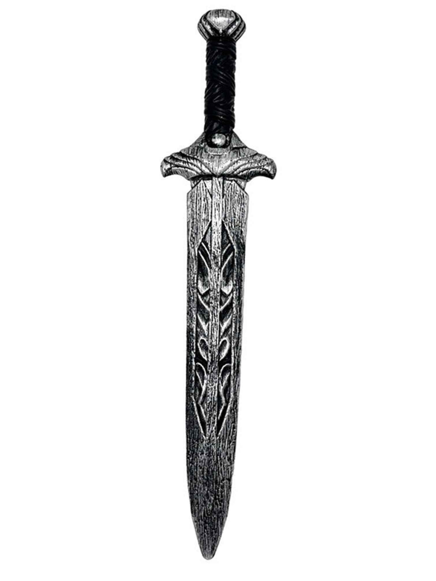 TiaoBug Knight Costume Props for Adults Kids Collectible Prop 1 Pc Silver Sword One Size