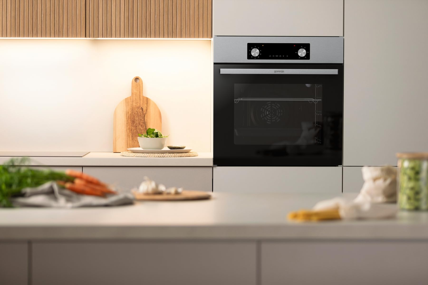 Gorenje BOA6737AO1X Einbaubackofen 73 Liter BigSpace Heißluft 250° EcoClean-Email 2fach verglast 9 Funktionen EEK: A
