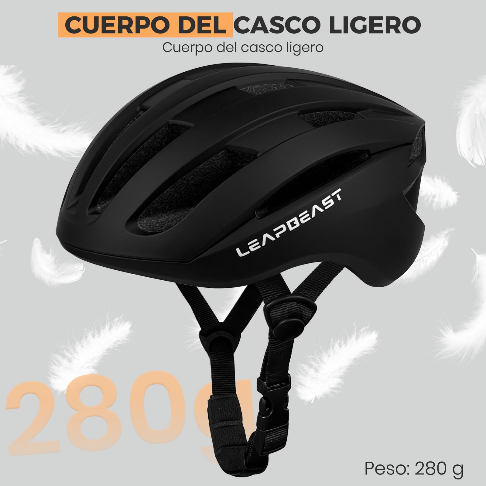 LeapBeast Casco Bicicleta Adulto, Cascos Bicicleta Carretera, Casco Patinete con Forro Extraíble y Lavable - para Adultos Que Montan en Ciudad y Carretera