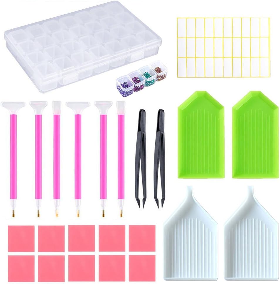 Jatidne DIY Diamond Painting Accessories Full Kit Diamond Art Tool with