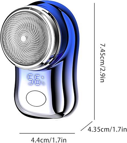 Miniatura 7 de Mini afeitadora eléctrica portátil, afeitadora recargable, removedor de vello facial impecable para hombres y mujeres, maquinilla de afeitar