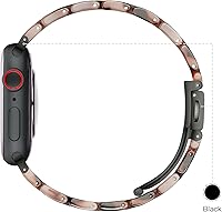 Vista 252 de Lightweight Resin Band For Apple Watch Series 11 10 SE 9 8 7 6 5 4 3 2 1 Ultra 3 2, Fashion Adjustable Replacement Strap for iWatch Bands 38mm 40mm