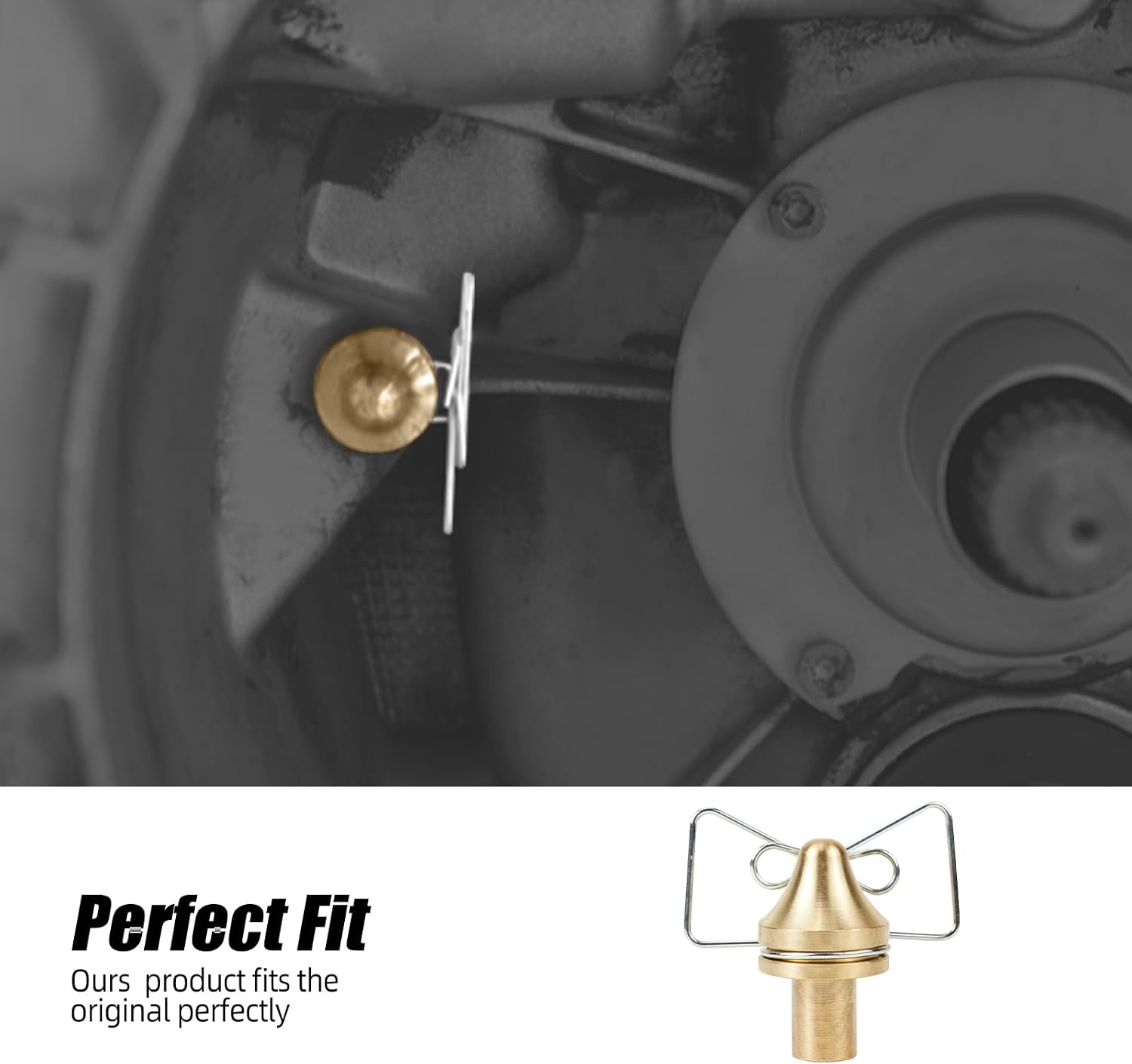 Bevinsee Racing Clutch Fork Pivot Ball Pin & Clutch Release Arm Spring Compatible with E46 E90 E92 323i 323ci 325i 325Xi 328i, Brass, See Fitment