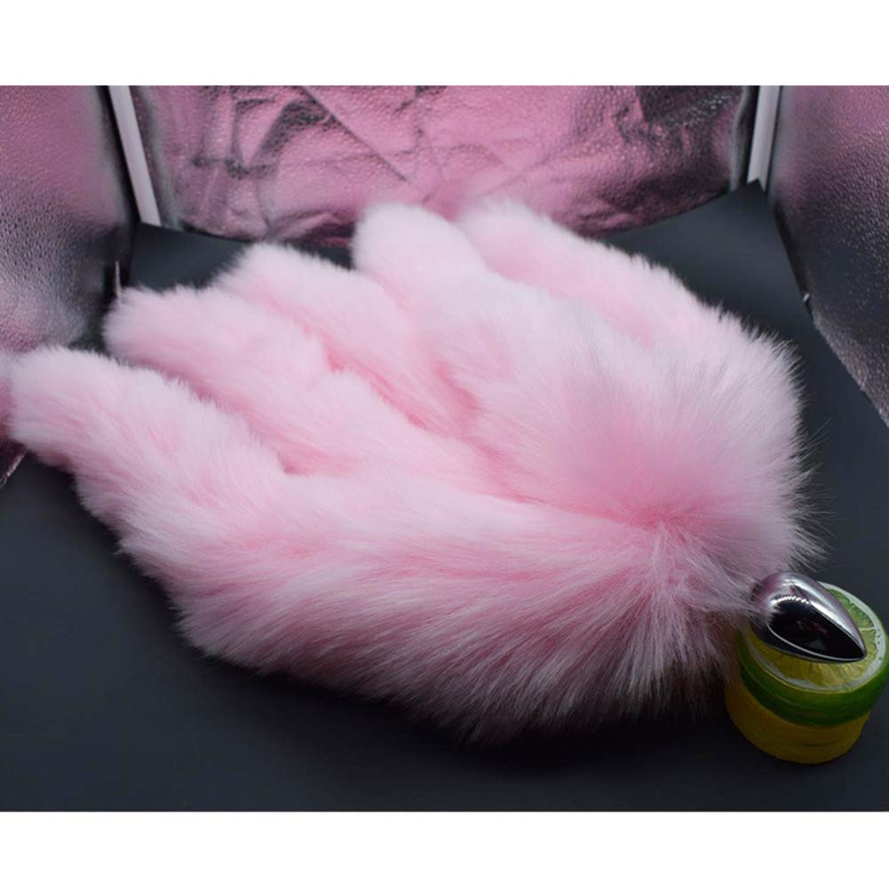 YANXS 5 Simulation Schwnze Anal Butt Plug mit Kunstfell Fuchsschwanz  Massagegert Mehrere Schwnze Fetisch Sexspielzeug Edelstahl Masturbation  fr Paare Hund Cosplay, 16 Zoll,Rosa : Amazon.de: Drogerie & Krperpflege