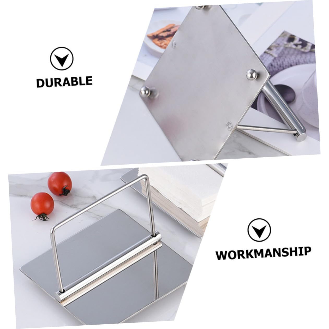 CALLARON 1pieza Soporte de Servilletas Plateado de Acero Inoxidable Dispensador Resistente para Toallas de Papel para Hogar Oficina y Restaurantes