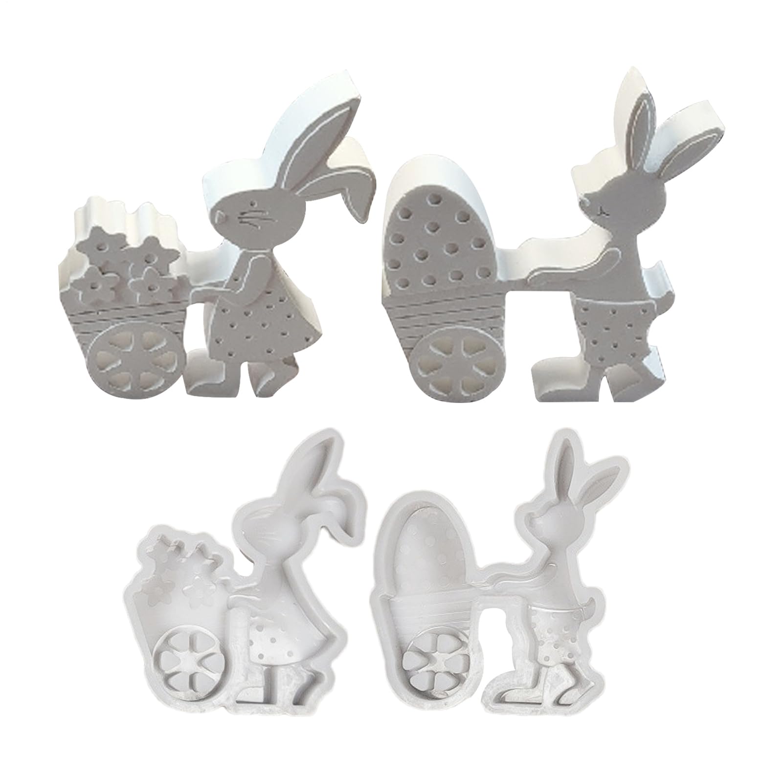 Moule en silicone lapin de Pâques antiadhésif contre les moules rigides