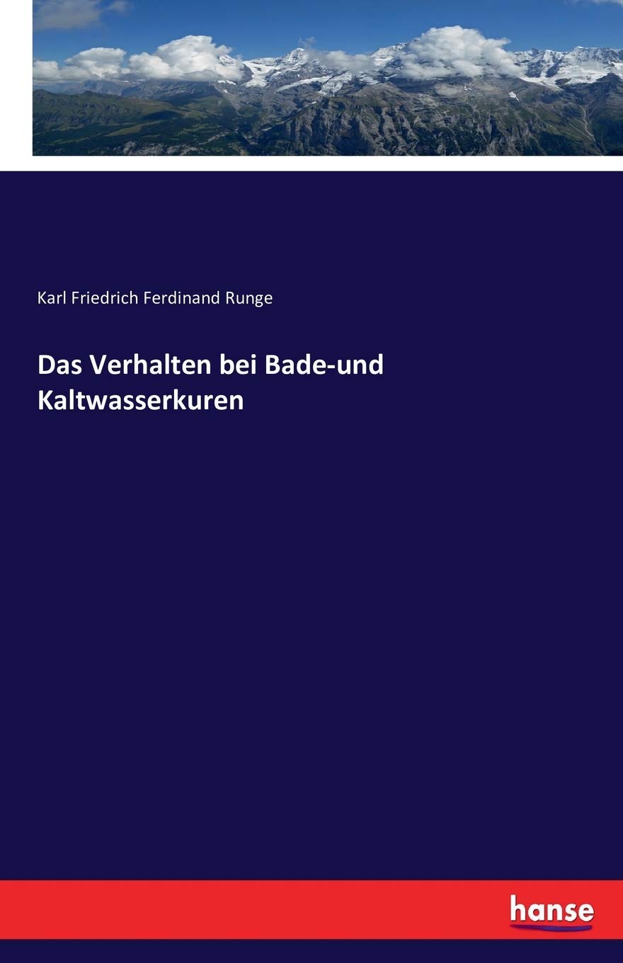 Das Verhalten bei Bade-und Kaltwasserkuren