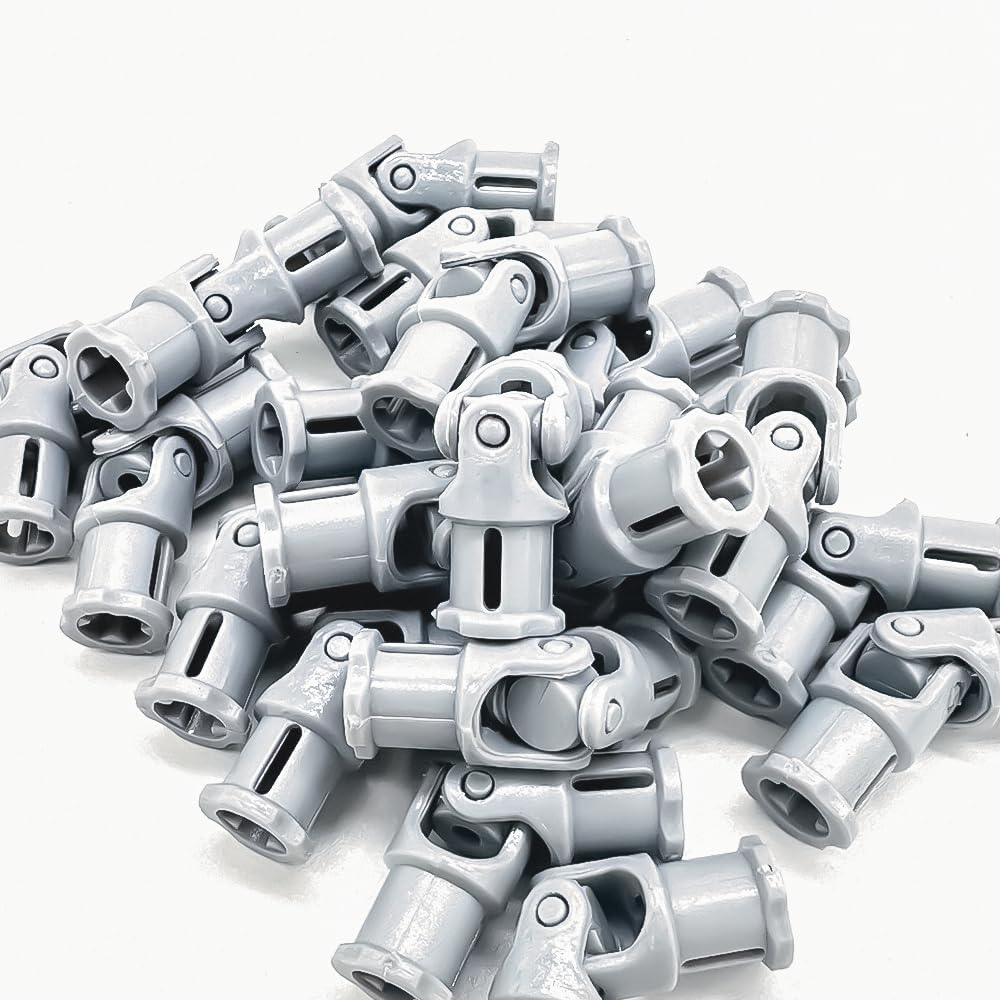20pcs New Light Grey Universal U Joint 3L Compatible with legoes (61903/62520c01) Suspension & Drivetrain Robot Motor Robotics Advanced Building mindstorms EV3 NXT Part