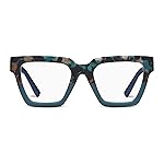 Peepers by PeeperSpecs Oprah\'s Favorite Women\'s Take a Bow Square Blue Light Blocking Reading Glasses - Teal Botanico/Teal +2.25