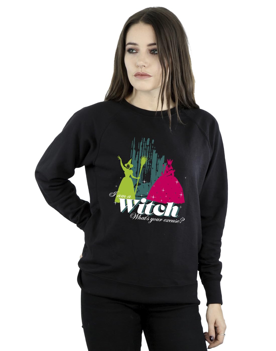 Absolute Cult Women's Black Wizard Of Oz Wicked Witch Sweatshirt XXX-Large