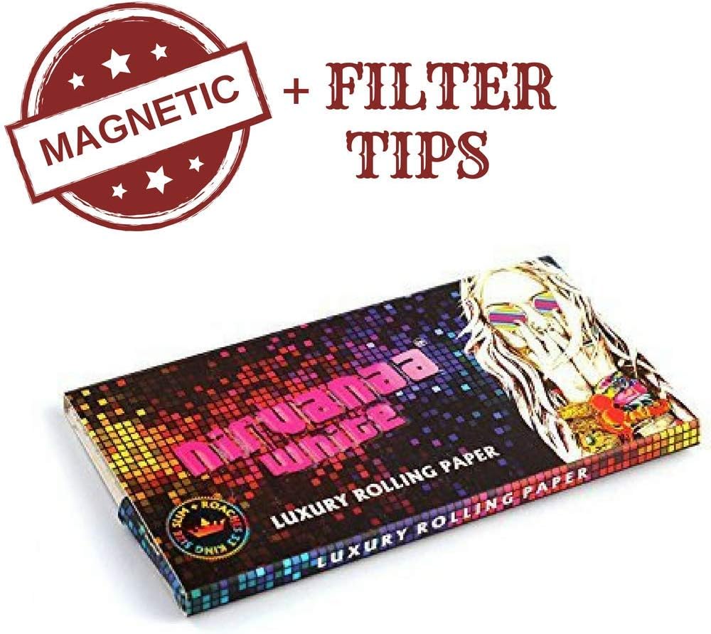 scoutBAR 3 Booklets of Nirvana Brown King Size Rolling Papers with Filter Tips Combo