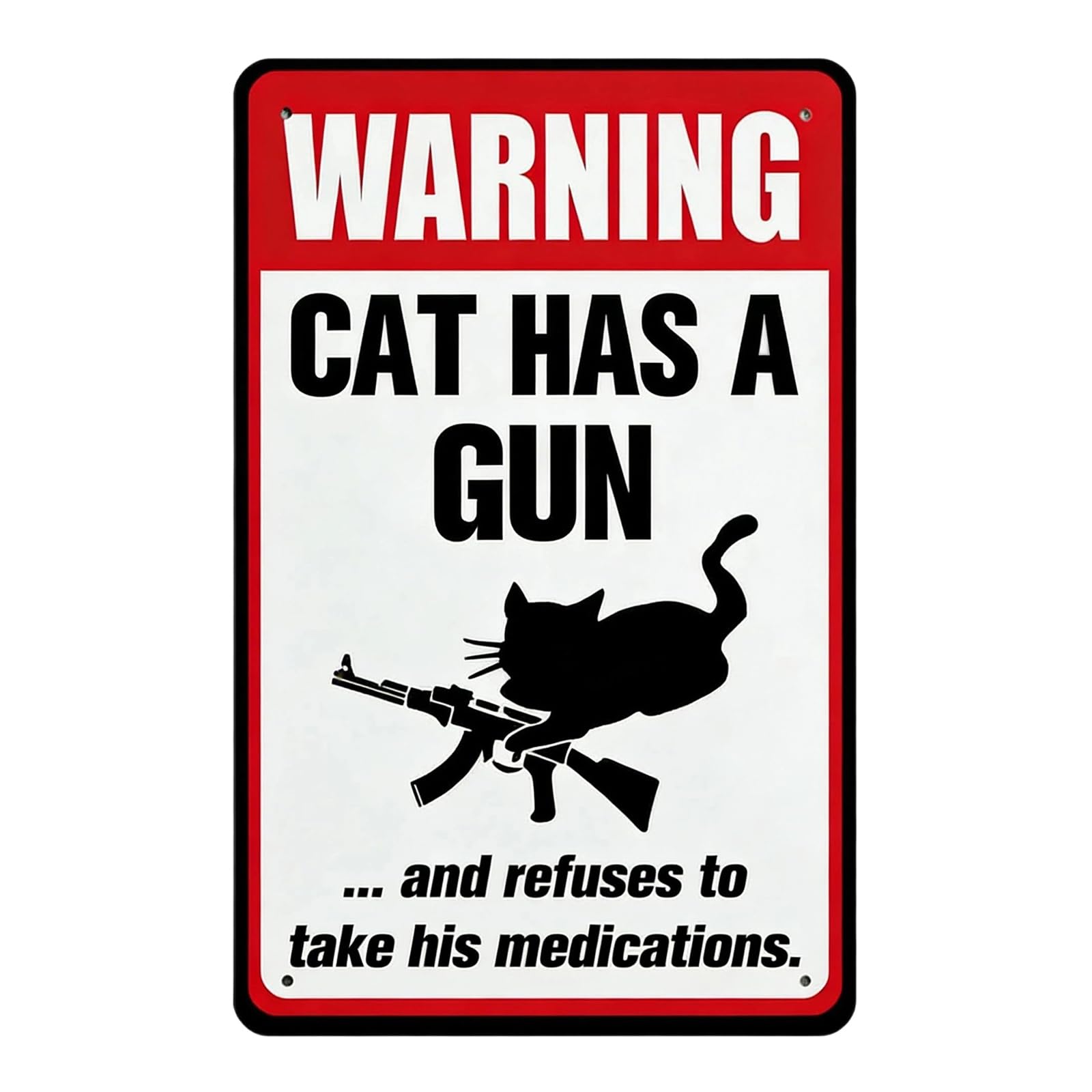 Lightweighted Yet Funny Pet Sign Rustproof Metal Plate for Adding Personality to Any Room Bold Font Pet Sign