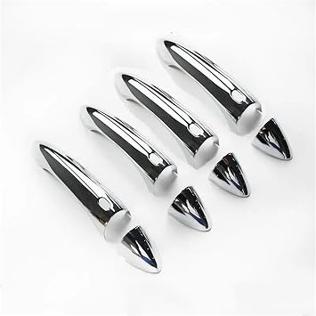 Exterior Side Door Handle Protective Covers Car Door Handle Cover Trim for Vauxhall for Opel for Insignia B MK2 2017 2018 2019 2020 2021 Protection Covers AutoSilver 2