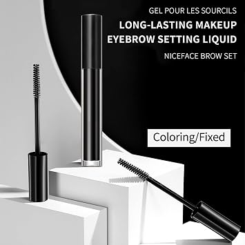DAGEDA Black Eyebrow Setting Gel, Waterproof Brow Fix Gel, Non-sticky | Sweat-Proof,Lightweight Eyebrow Repair Gel, Longlasting Liquid Brows Styling Beauty Salon Home Use Makeup