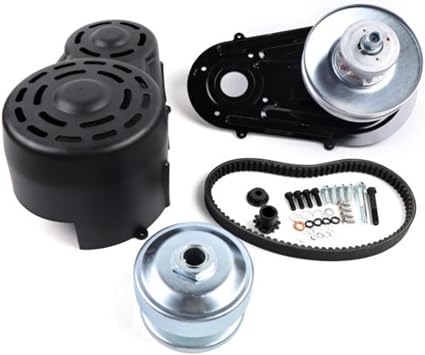 40 Series Go Kart Torque Converter Kit, 9-16HP Go Kart Engine Replacement with A 1" Straight Crankshaft with 1/4" Keyway for Motors 420CC GX 390