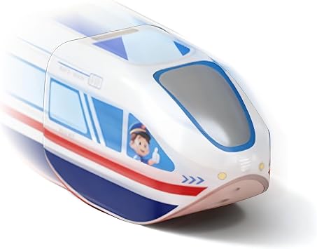 Electric Train Set Flexible Race Track,DIY Race Car Track Building Kits with Train and Traffic Signs,STEM Educational Toys for Ages 4-8 Car