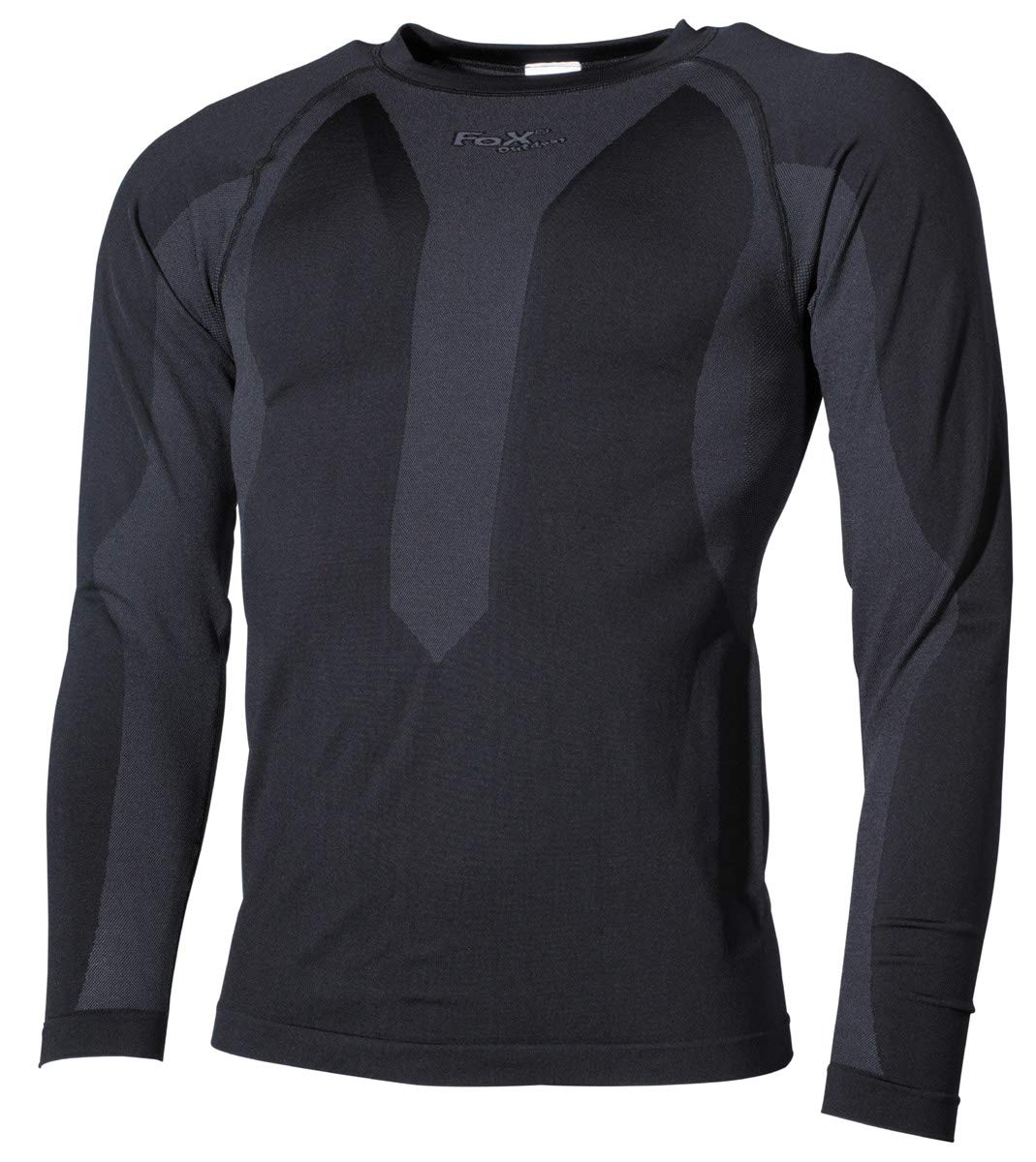 MFH Thermo-Sport-función - Camiseta Interior, de Manga Larga, Colour Negro, XX-Large