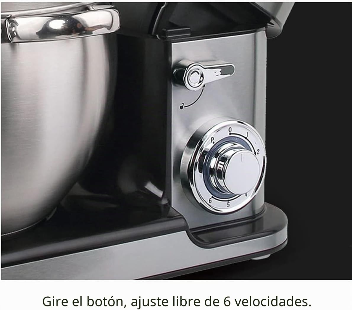 Royal Swiss Robot de cocina 3 en 1, 12 l, 2000 W, con picadora y batidora de cristal de 1,5 l, amasadora planetaria con movimiento planetario, 6 velocidades + pulso, cuenco inoxidable XXL, plateado