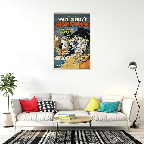Miniatura 3 de Mickey Mouse - Póster de la película de Walt Disney (The Mad Doctor) (Tamaño 24" x 36")