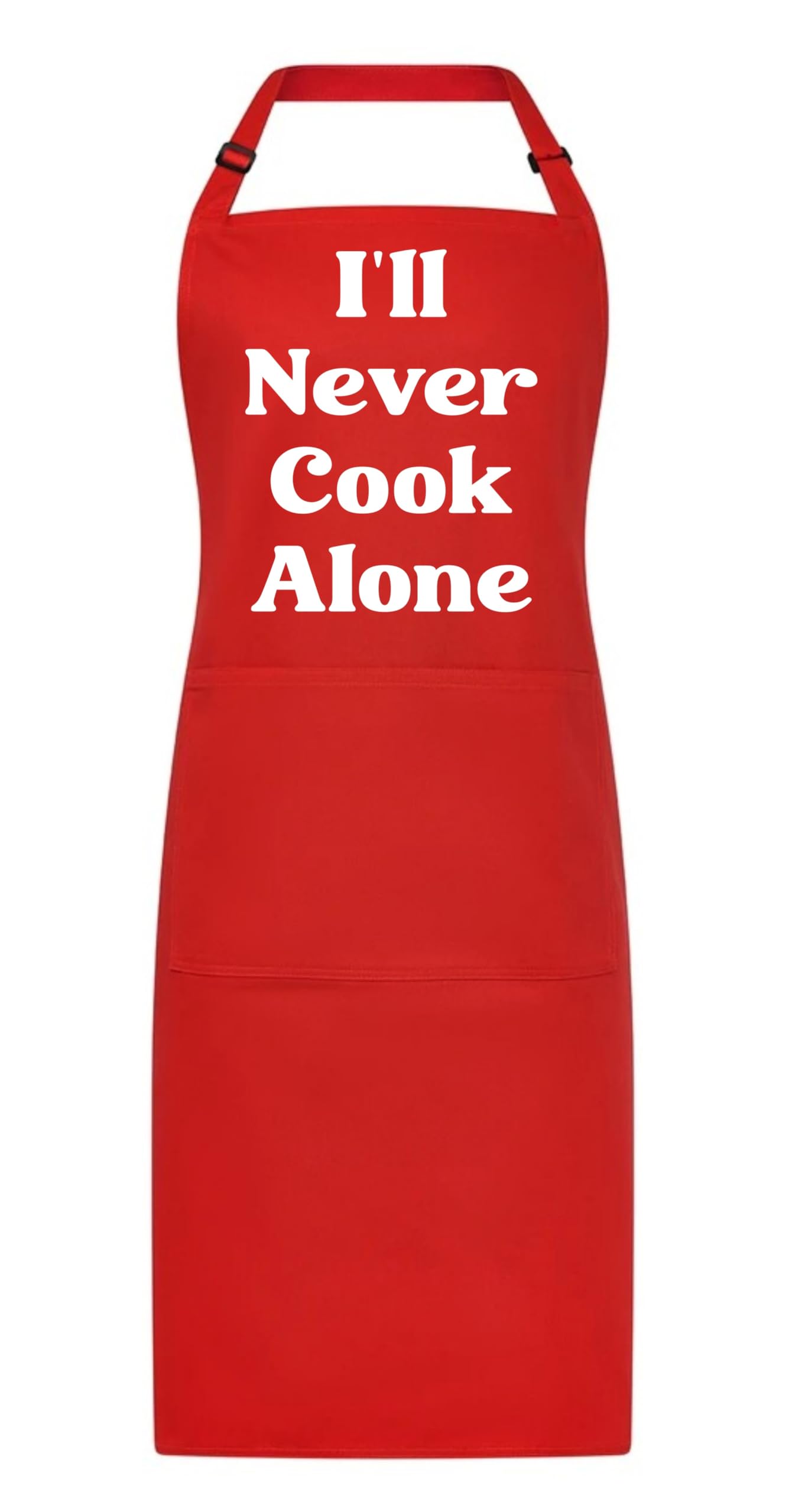 All About The Print Premium liverpool football never cook alone BBQ Apron - durable chef pocket- adjustable straps - cooking present gift kitchen baking