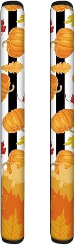 Miniatura 2 de Juego de 2 fundas para manijas de puerta de refrigerador, hechas a mano, para nevera, horno, microondas, electrodomésticos de cocina, con patrón de