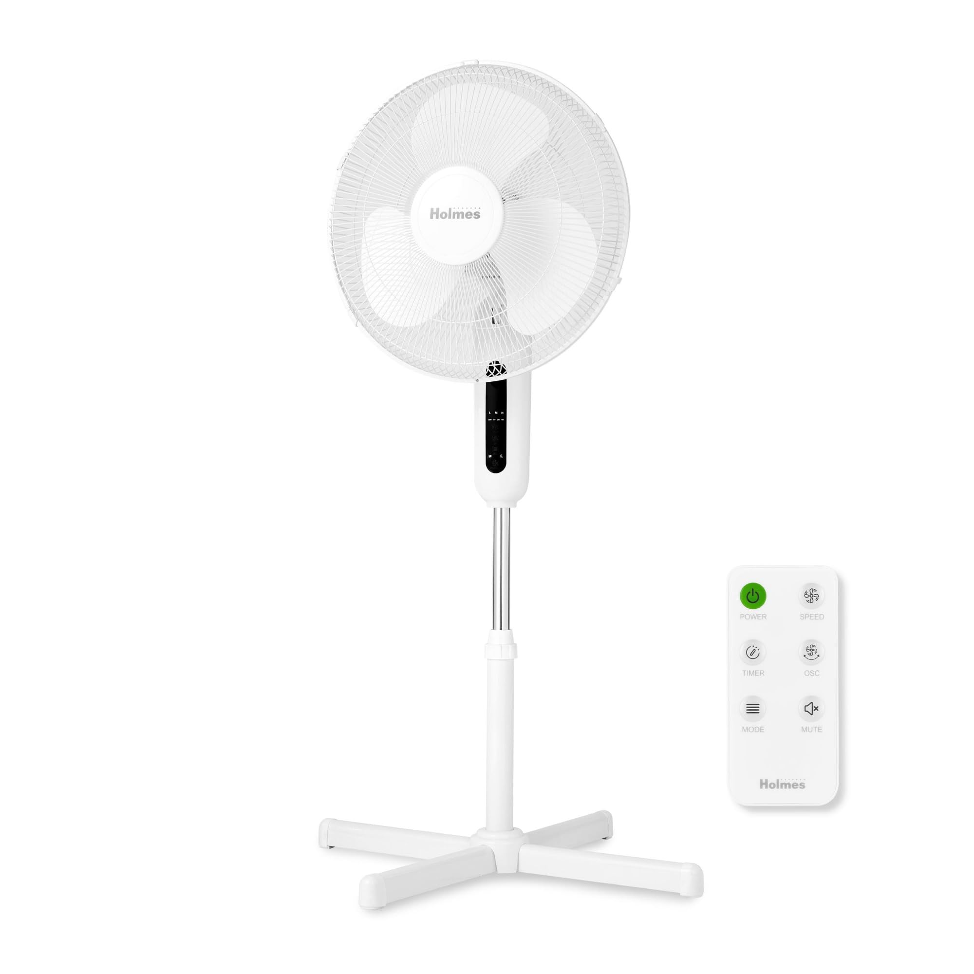16" Digital Stand Fan White