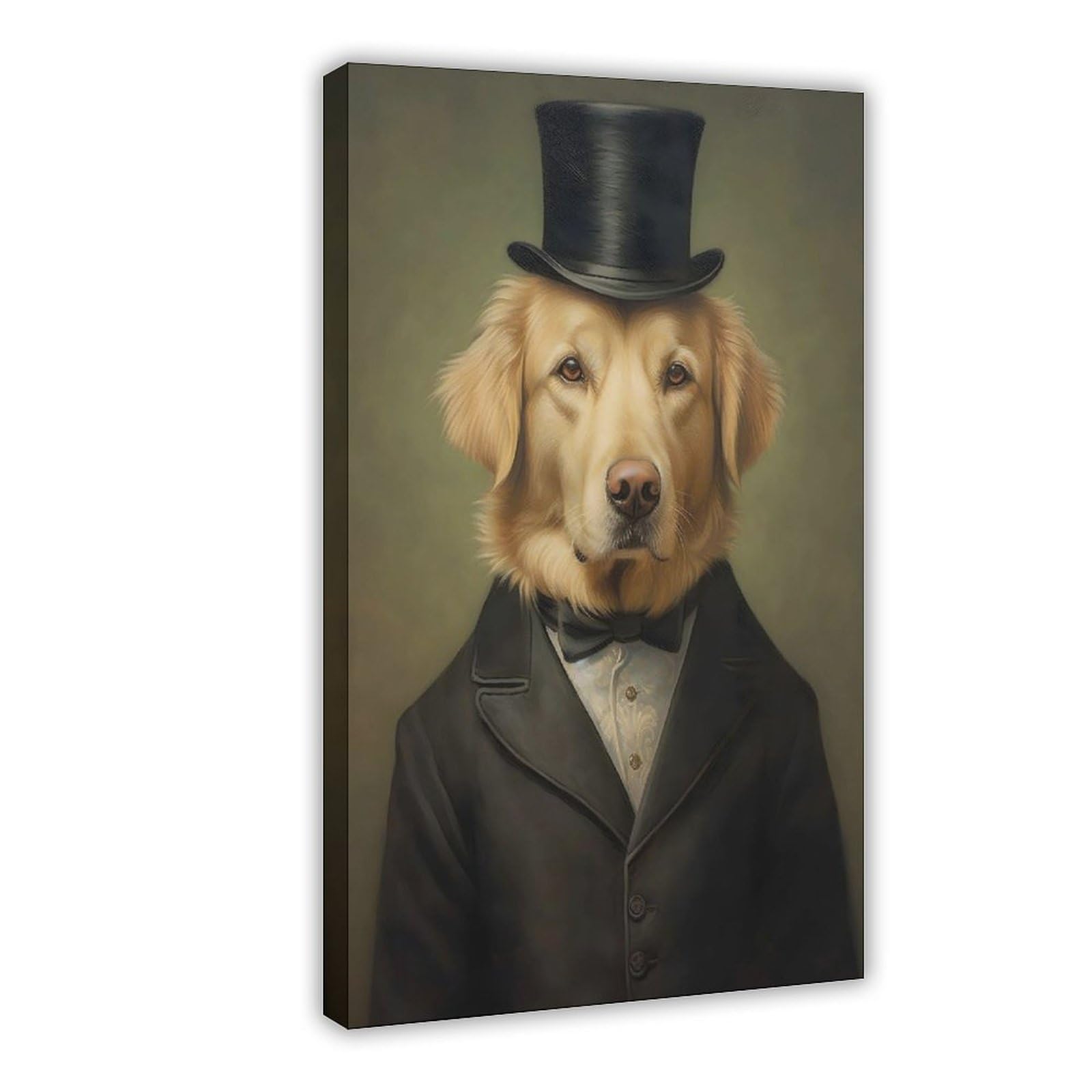 Bareronor Victorian Golden Retriever (2) Canvas Poster Bedroom Decor Landscape Office Room Decor Gift 20" L X 30" W